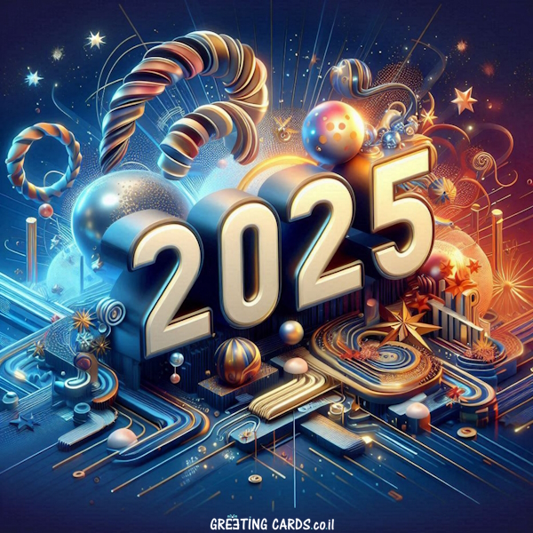 שליחת כרטיס ברכה לשנה החדשה 2025