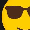 אימוג'י משקפי שמש